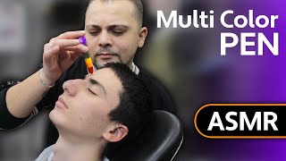 SLEEP FAST | ASMR Multi Color Pen Triggers During Asmr Head Massage