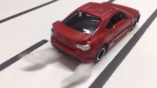 Toyota GT86 burnout stop motion 250 subscribers special