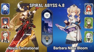 C0 Navia Furinational Team Build | C0 Barbara Nilou Bloom | Spiral Abyss 4.7/4.8 | Genshin Impact