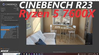 CINEBENCH R23 Ryzen5 7600X  (Multi&Single TEST)