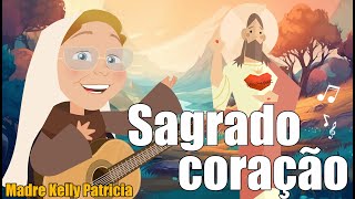 Madre Kelly Patrícia em desenho- canta Sagrado coração |Arte Piedosa #irmakellypatriciaoficial