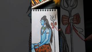 🔱Mahadev easy drawing 🌺#shorts #viral #mahadev #easydrawing