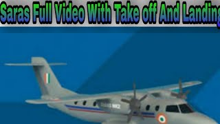 NAL SARAS full video take off and landing with manoeuvre