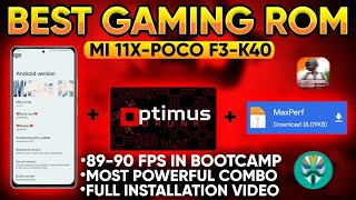 Best Gaming Rom for Mi 11x Poco F3 | Miku Ui + Optimus Drunk Kernel Best Gaming Combo Installation 🔥