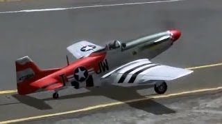 P-51 Mustang Red Squadron Old Boy CS RC Airplane Video2 (Realflight RC Simulator)