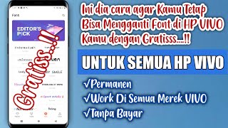 CARA MENGGANTI FONT DI HP VIVO terbaru | gratis 2021