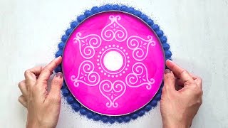 Latest Rangoli designs | Quick and Easy Rangoli designs | Border rangoli | Easy Rangoli Designs