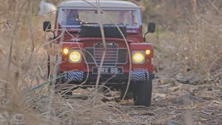 Boom Racing Land Rover® Series III 88 Pickup BRX02 88 - forest rock crawling ASMR