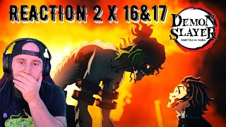 DEMON SLAYER 2X16 & 17 REACTION ''Defeating an upper rank demon'' ''Never Give Up'' Kimetsu No Yaiba