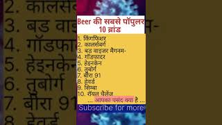 Top 10 brands of beer loved in world, people's first choice of beer brands in india