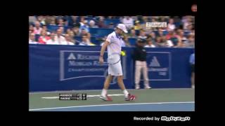 RODDICK SERVE 147 mph SERVE AGAINST RAONIC