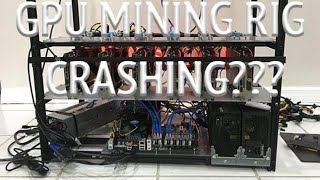 DIY Ethereum mining rig hardware short fault fix crash asrock h110