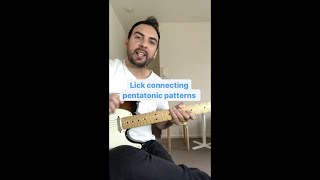 Lick Connecting Pentatonic Patterns #shorts