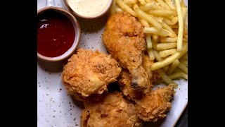 Crispy fried chicken || KFC style juicy fried chicken