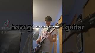 i'm a generational guitar player part 2 #guitarmemes #minecraft #shorts