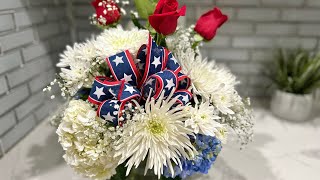 Patriotic Floral Arrangement