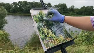 Пленэр пастелью, испытание кейса от  #артлайфхак #pleinair #пленэрпастель #pastel   #sennelier