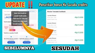 AKHIRNYA ‼️ Bonus Dari Lazada Sekarang Bisa Ditarik Lagi Ke LAZADA CREDITS