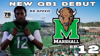 Our 99 SPEED Freshman QB1 Debut | Marshall Rebuild Yr 2 Ep.12- College Football 25 LIVE