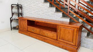 Mẫu Kệ Tivi Sofa Nguyên Khối Gỗ Hương | Đồ Gõi Mạnh Khoát