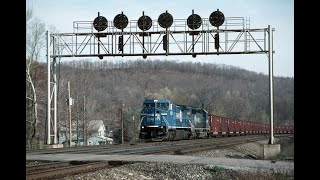 CONRAIL and AMTRAK TRAINS in the ALTOONA, PA AREA APRIL 11-12, 1998.