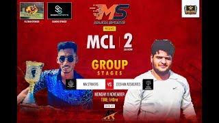 LIVE || MCL SEASON 2 || MATCH NO 12 ||MA STRICKERS V/S ZEESHAN ASSOCIATES || AR PRODUCTION