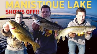 Manistique Lake is a FISH FACTORY!! (Limits of Walleye, Pike and 14lb+ Bag of Bass)