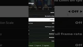 Ultimate Settings to Fix Stuttering in EA FC 25! ⚡#EAFC25