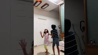 Ammu and nandhu playing with balloons #shorts #trend #soumyakommula