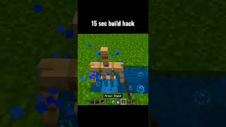 easy build hack #shorts #minecraft