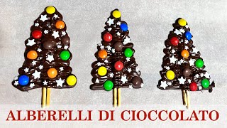 ALBERELLI DI NATALE DI CIOCCOLATO ( dolci) 2C+k