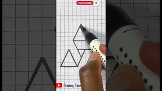 triangle pattern design drawing #drawingease #shorts