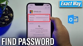 (2 Ways) How to find my outlook email password on iphone | How to view email password in Outlook