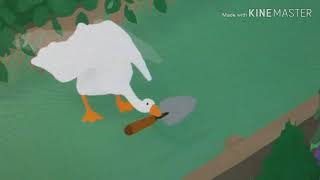 Goose dancing with shovel (gone wrong)