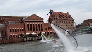 Flyboarding na Motławie w Gdańsku