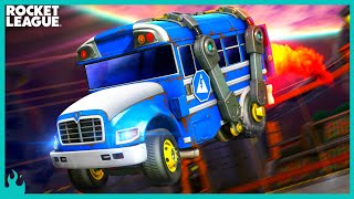 The NEW FREE Titanium White Battle Bus! How to Redeem [Rocket League]