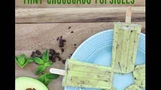 Mint Chococado Popsicles