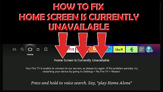 Fix Home Screen is Currently Unavailable on Your Firestick!