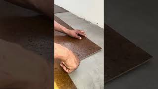 Placing Glue Down Cork Tiles