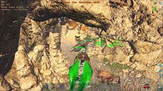 ARK Alpha Dinopithecus King fight test 2 official pve ( fail )