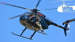 MD500D helicopter powerline inspection near Auburn, NJ