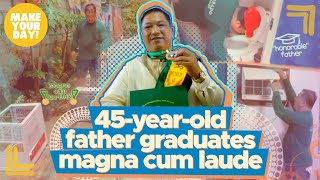 45-year-old father graduates magna cum laude | Make Your Day