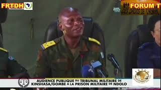 Procès de la tentative de coup d'état du 19 mai 2024 à Kinshasa Audiences du Tribunal militaire P.1