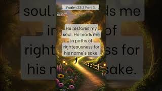 Psalm 23:3: He Restores My Soul and Leads Me in Righteousness