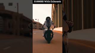 Bikes Sound With Different Exhausts 😵🔥 || BMW S1000RR ⚡#shorts