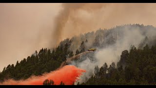 Incendios en Tenerife España #IFArafoCandelaria #43grupo #EjercitodelAire