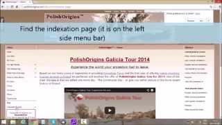 PolishOrigins Indexation project. How to Index records