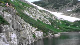 Cliff Diving at St. Mary's Lake near Idaho Springs, Colorado