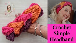 Crochet Simple Headband / Beginner Friendly Tutorial