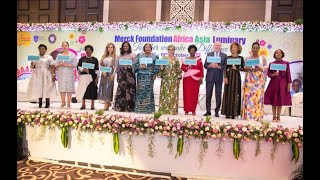 Senator, Dr. Rasha Kelej receives Zambia First Lady @10th Merck Foundation Africa Asia Luminary-2023